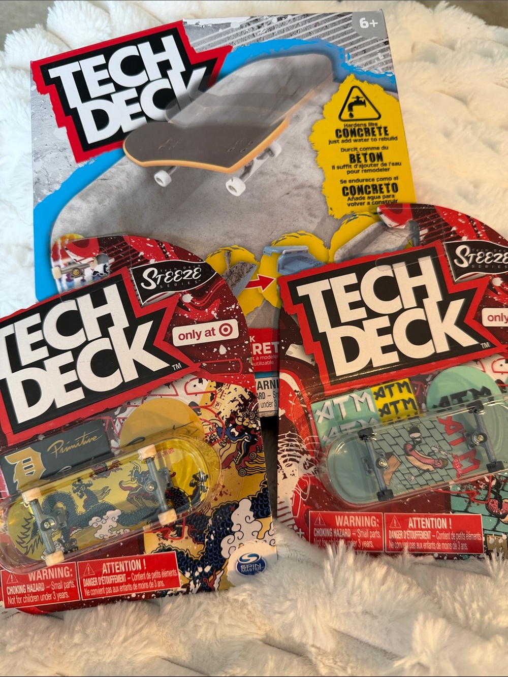 Tech Deck Fingerboard Mini Skateboard Toys and DIY Concrete- Multi Color